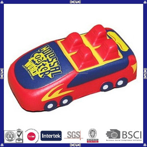vente en gros jouets stress pu personnalisés voiture de course - Product Image 1