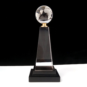 Customized K9 Blank Trophy Business/souvenir Gift <strong>Golf</strong> Crystal <strong>Ball</strong> Glass <strong>Globe</strong> World Award - Product Image 2