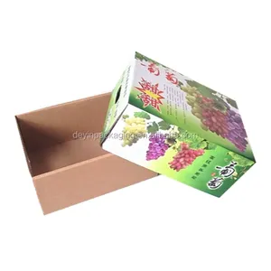 Folding Fresh Fruit Packing Box /vegtable Packaging /Grape Corrugated Carton Packing Box