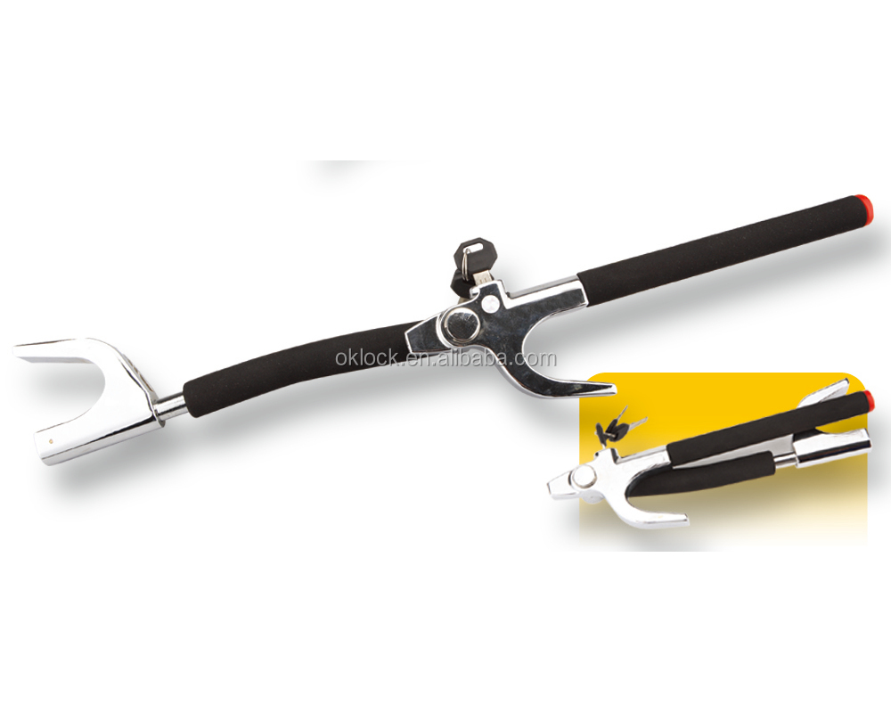 OKLEAD OKL6021 Universal Steel Car Steering Wheel Lock - Anti-Theft Security Device