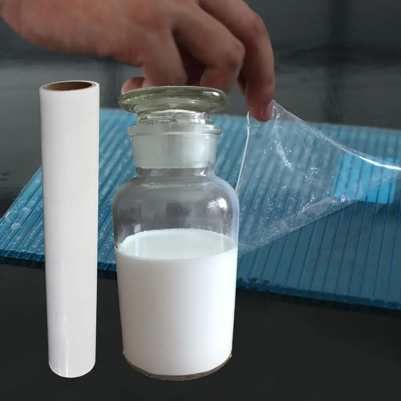 Adhesivo acrílico sensible a la presión a base de agua, emulsión, pegamento para PE/PET/BOPP, película protectora de productos de plástico