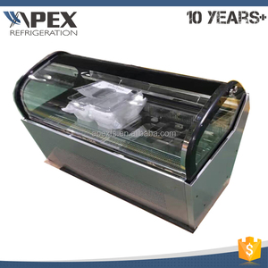 Puerta corredera <span class=keywords><strong>de</strong></span> cristal Embraco compresor 810 W potencia encimera pantalla congelador para <span class=keywords><strong>helados</strong></span> - Product Image 4