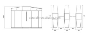 アクセス制御システムセキュリティ光フラップターンスタイルバリア - Product Image 6