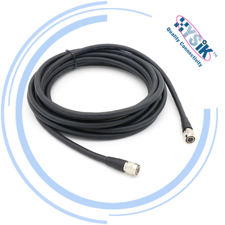 Keyence I/O制御電源ケーブルハイローズ12ピンオスメスハイフレックス