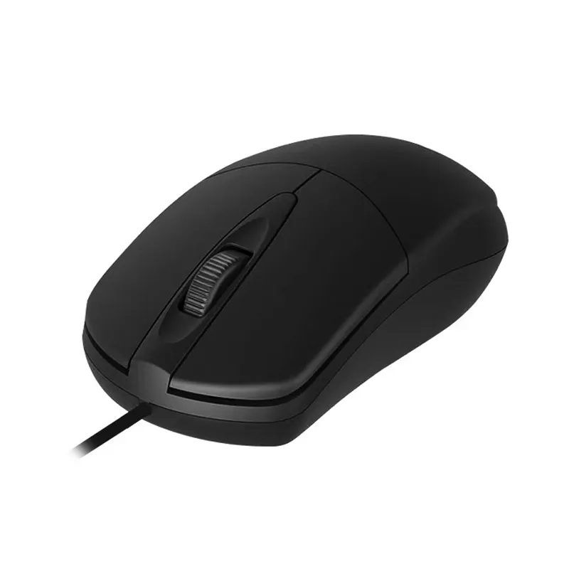 Mouse optik berkabel USB kustom pabrik Mouse Universal 1000 Dpi untuk PC 3D disesuaikan nyaman kunci ABS Windows 10 Pro