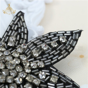 LG1096 Commercio All'ingrosso nero Di Modo Del Ricamo di Cerimonia Nuziale del Telaio di <span class=keywords><strong>Applique</strong></span> per il Vestito Da Sposa - Product Image 5