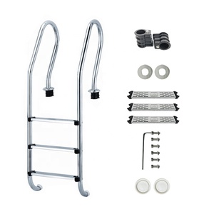 Échelle de <span class=keywords><strong>piscine</strong></span> en acier inoxydable, jouet <span class=keywords><strong>pour</strong></span> <span class=keywords><strong>piscine</strong></span> au-dessus du sol, résistant, <span class=keywords><strong>pour</strong></span> option de <span class=keywords><strong>3</strong></span>/4 <span class=keywords><strong>marches</strong></span>, usine - Product Image 2