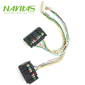 สายเคเบิล LVDS แบบกำหนดเอง Navitas ที่ได้มาตรฐาน RoHS ขนาด 40 พิน IDC 2.54 มม. ถึง 40 พิน HRS สำหรับหน้าจอ LCD อุตสาหกรรม - Product Image 4