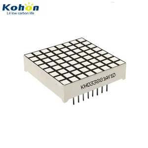 3x3mm כיכר דוט נפוץ האנודה 8x8 דוט מטריקס תצוגת led צהוב