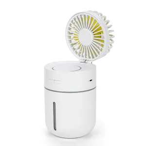 3-in 1 rechargeable humidifier ultrasonic air humidifier with light and mini fan