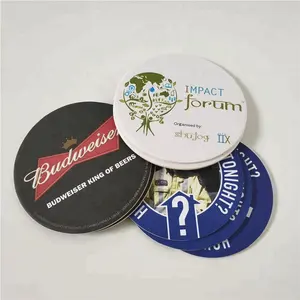 OEM paper coasters customized cheap beer absorbent coaster cup mat