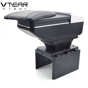 Vtear Pour <span class=keywords><strong>Seat</strong></span> <span class=keywords><strong>Leon</strong></span> accoudoir central de contenu de Magasin De Stockage boîte produits intérieur accoudoir de voiture-accessoires de coiffure 16-18 - Product Image 4
