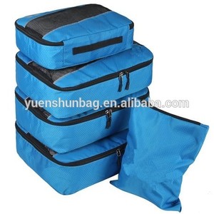 4 resuable d'organisateur de <span class=keywords><strong>voyages</strong></span> en cubes trousse de toilette avec sac <span class=keywords><strong>à</strong></span> linge. - Product Image 1