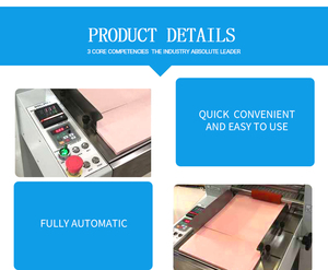 (FM-390) Plastifieuse à laminage à froid et à <span class=keywords><strong>chaud</strong></span> à double face avec alimentation entièrement automatique et coupe automatique - Product Image 4
