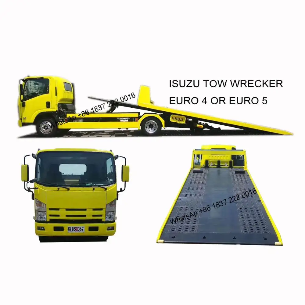 Top Quality ISUZU 700P 4 ton 5 ton reboque caminhão de recuperação de guincho para o serviço de resgate do carro