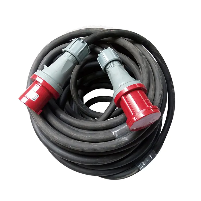 5x16mm2 Electric cable wire extension power cords with 63a connectors