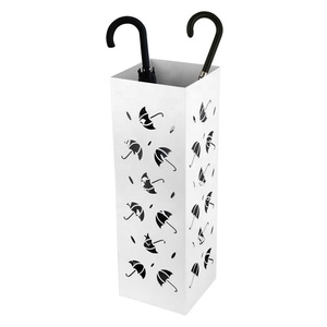<span class=keywords><strong>Portaombrelli</strong></span> in <span class=keywords><strong>Metallo</strong></span> <span class=keywords><strong>Bianco</strong></span> con Vassoio Raccogligocce e Ganci - Product Image 1