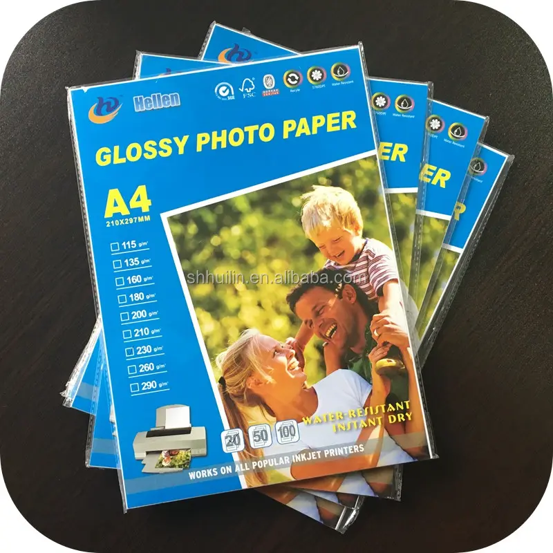 Professional Manufacturer of Photo Paper Factory Sales Factory Supply Inkjet Glossy Photo Paper A4 Glossy Photo Paper