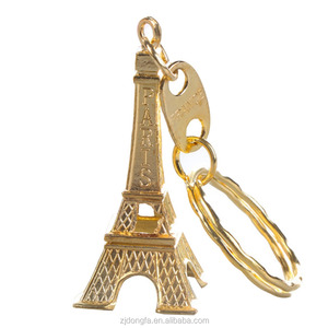 Llavero con llaves de la Torre Eiffel, recuerdo, Tour de París, Retro, clásico, soporte de decoración de anillo para regalo - Product Image 1