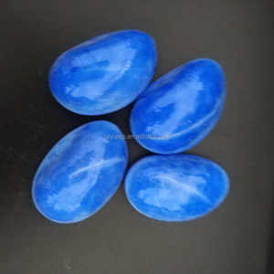 Bianco chiaro iridescente retro ciottoli di vetro giardino decorativo vetro ciottoli di cristallo marmi piatte - Product Image 3