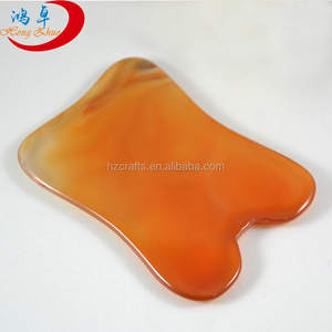HZ all'ingrosso agata naturale strumento di pietra Guasha, cura del corpo del <span class=keywords><strong>viso</strong></span> massaggiatore <span class=keywords><strong>pietre</strong></span> e cristalli - Product Image 2
