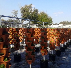 Nông Nghiệp Nông Nghiệp Ngoài Trời Vườn Tự Tưới Nước Dọc Phát Triển Tháp Xếp Chồng Nồi - Product Image 2