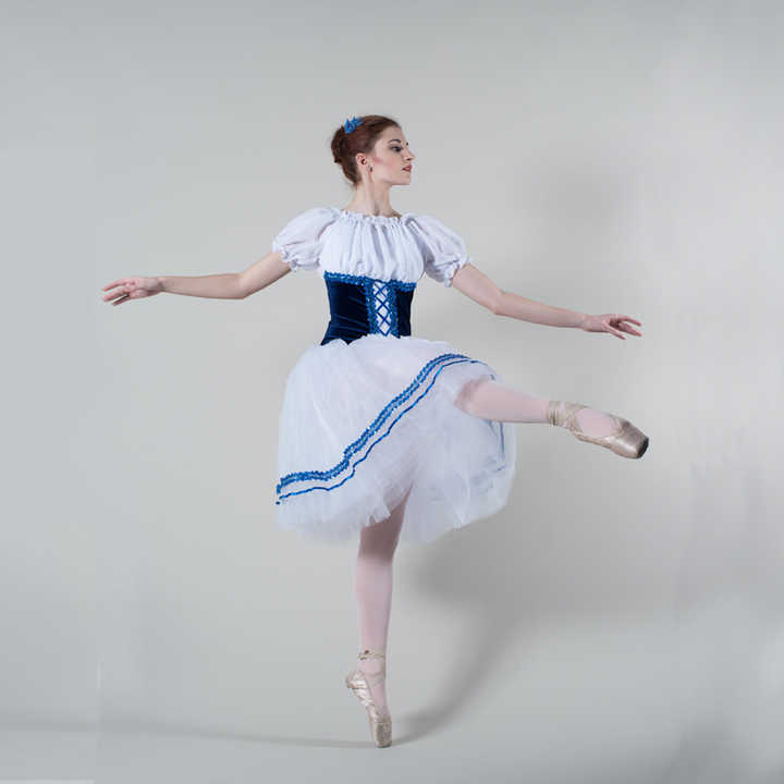 White Classic Style Girls Spring Princess Dress Giselle Ballet 