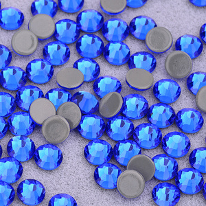 SS 6 8 10 12 16 20 30 <span class=keywords><strong>Hot</strong></span> <span class=keywords><strong>Fix</strong></span> Glass Blue Rhinestone Applique Hotfix Crystals Stones Flatback <span class=keywords><strong>Strass</strong></span> para ropa DIY - Product Image 3