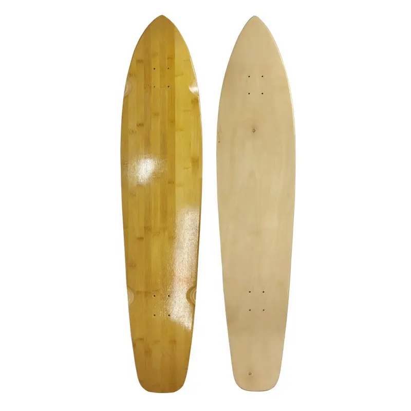 2021 novo Material de Bambu 44 polegadas Longboard Skate Deck