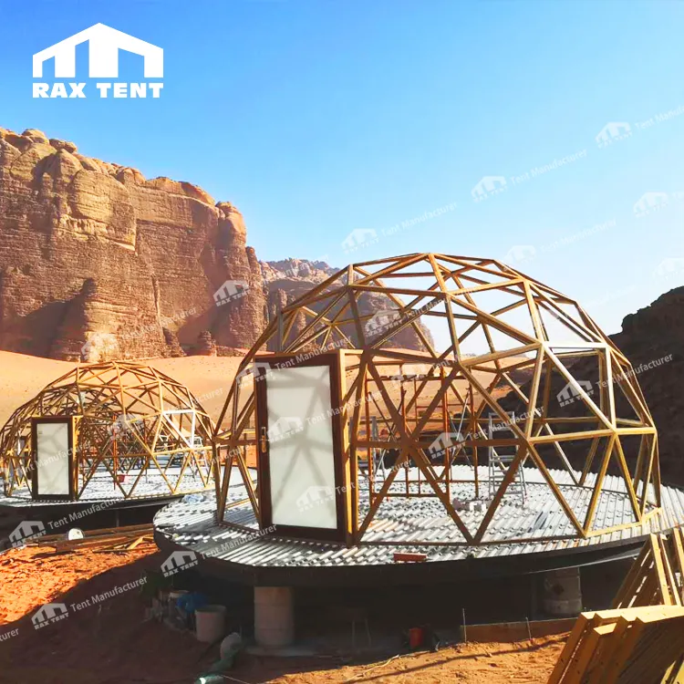 Casa de luxo dome hotel barraca do deserto para glamping acampamento resort