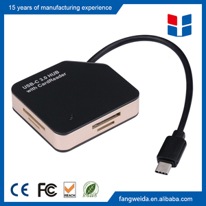 Portable Conception USB Hub 3.1 Type C Lecteur de Carte pour <span class=keywords><strong>Apple</strong></span> Nouveau MacBook 12/Nokia N1/<span class=keywords><strong>Chromebook</strong></span> Pixel 2015 - Product Image 1
