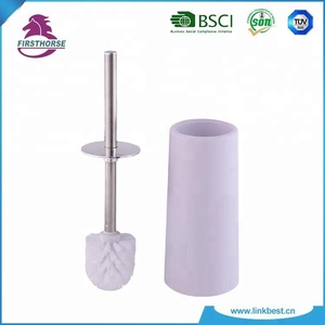 Herramientas de limpieza de baño, cepillo de baño de plástico con mango largo, juego de cepillo de inodoro que ahorra espacio - Product Image 2