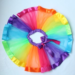 Primer Equipo del <span class=keywords><strong>cumpleaños</strong></span> <span class=keywords><strong>de</strong></span> Pettiskirt Tutu-Girls-Falda del arco iris - Product Image 3