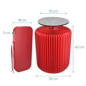 环保产品折叠牛皮凳，纸凳折叠椅带磁铁 - Product Image 2