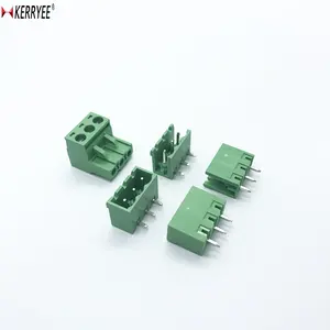 5.0/5.08mm 2edgk 2 edgrade plug-in green pcb, bloco de terminais