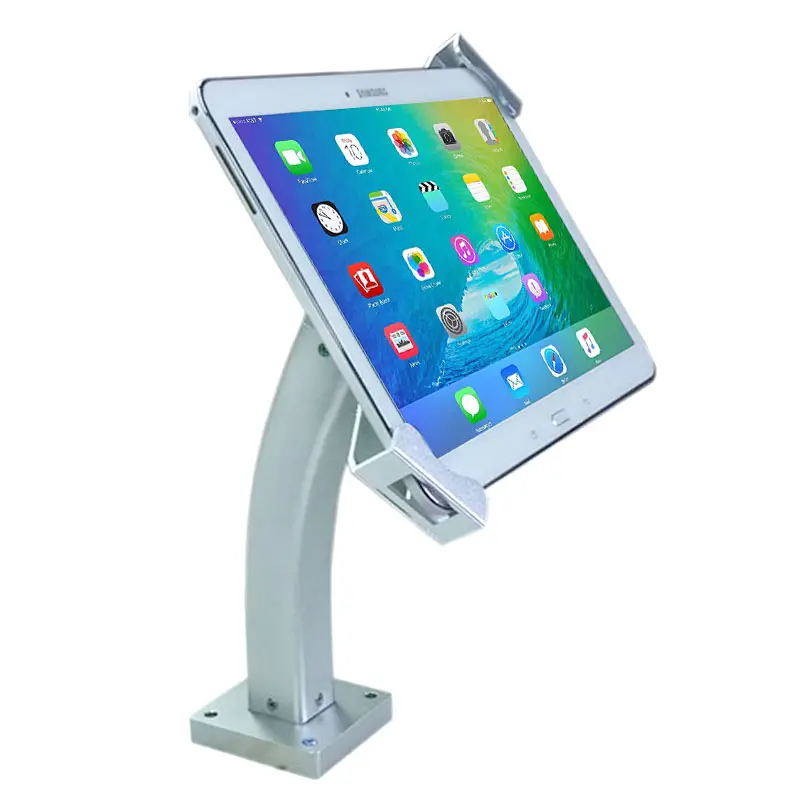 Retail 360 degree Rotating Commercial Anti-Theft Security POS Tablet Base Holder android tablet stand locking for 7-10.1"