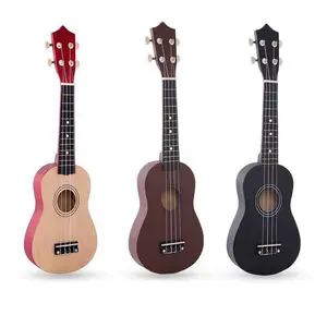 Personalizzato più popolare giocattolo musicale strumento mini mestiere di legno chitarra con i bambini