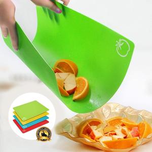 เขียงพลาสติกหนาพิเศษ4ชิ้นสำหรับใช้ในครัวแบบมัลติฟังก์ชันหลากสี - Product Image 6