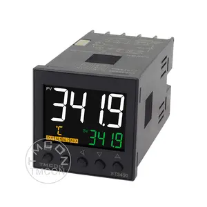 Controlador de temperatura digital, ft3419 display lcd de alta precisão rs485 controlador inteligente de temperatura digital pid com manual e automático e 4-20ma