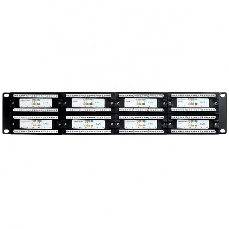 Goede Prestaties Afgeschermde UTP RJ45 Cat 6 Patch Panel 48 Poort