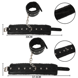 Lobo Negro Traje de cuero de la marca japonesa de China adultos BDSM Gear Kit Car restricciones conjunto cuello la cuerda bondag - Product Image 3
