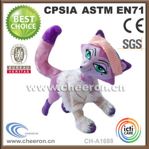 verde de zorro de <span class=keywords><strong>la</strong></span> promoción de <span class=keywords><strong>la</strong></span> muñeca de <span class=keywords><strong>la</strong></span> felpa juguetes de zorro plantea hasta las orejas - Product Image 6