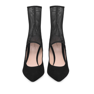 Ultimi Modelli di Scarpe Estive e Primaverili da Donna con Tacco Alto, Stivali Sexy con Tacco a Spillo, Stivaletti in Rete con Punta a Spillo Neri - Product Image 3