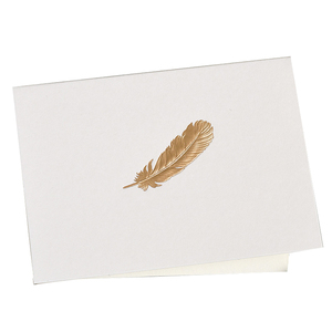 Qingdao Yilucai stampa in oro bianco formato personalizzato carte di ringraziamento con busta all'ingrosso carte in rilievo piuma di cupido - Product Image 2