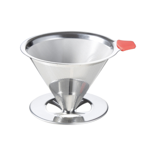 Kim loại cầm tay lưới lọc tái sử dụng đổ trên Cone lọc cà phê nhỏ giọt thép không gỉ lọc cà phê với đứng chủ - Product Image 3