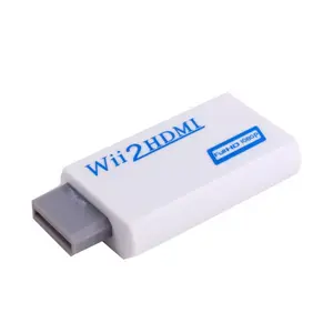 Untuk Wii ke HDMI 1080 P Converter Adapter Wii2HDMI 3.5mm Audio Output Video Full HD 1080 P Output Upscaling