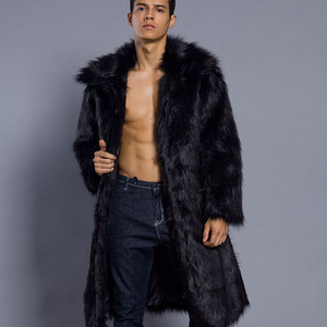 Cappotto lungo da <span class=keywords><strong>uomo</strong></span> di alta qualità <span class=keywords><strong>con</strong></span> colletto finto - Product Image 1