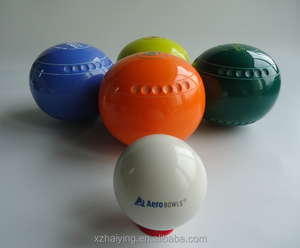 Set <span class=keywords><strong>da</strong></span> Bowling Booce Ball per Prato, <span class=keywords><strong>Gioco</strong></span> di <span class=keywords><strong>Bocce</strong></span> Ovale in Resina per Sport all'Aperto, Verde Erba 130mmx110mm HAIYING Play - Product Image 5