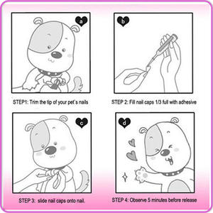 Tampas macias de plástico para unhas de gato, garra colorida para animais de estimação - Product Image 4