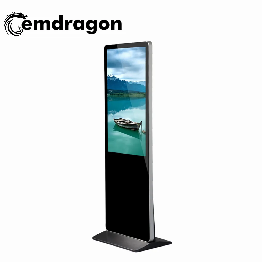 Monitor de pantalla táctil para publicidad, Material para publicidad de poste, TFT, 55 pulgadas, muestra gratis, VDP550AT